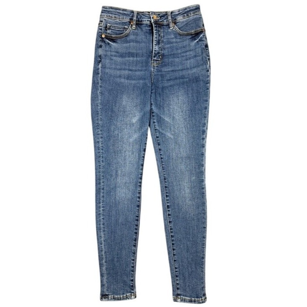Judy Blue Skinny Fit High Rise Medium Wash Denim Jeans JB88392 Womens 7/28